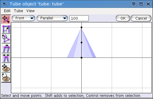 The tube shape window